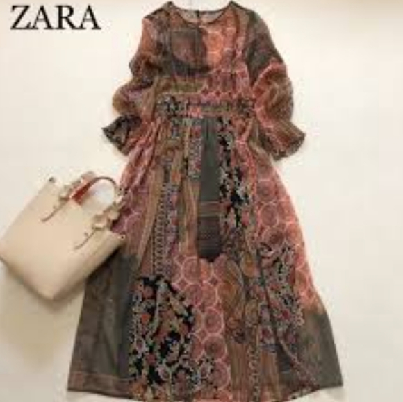 Zara Dresses Zara Patchwork Boho Dress Poshmark